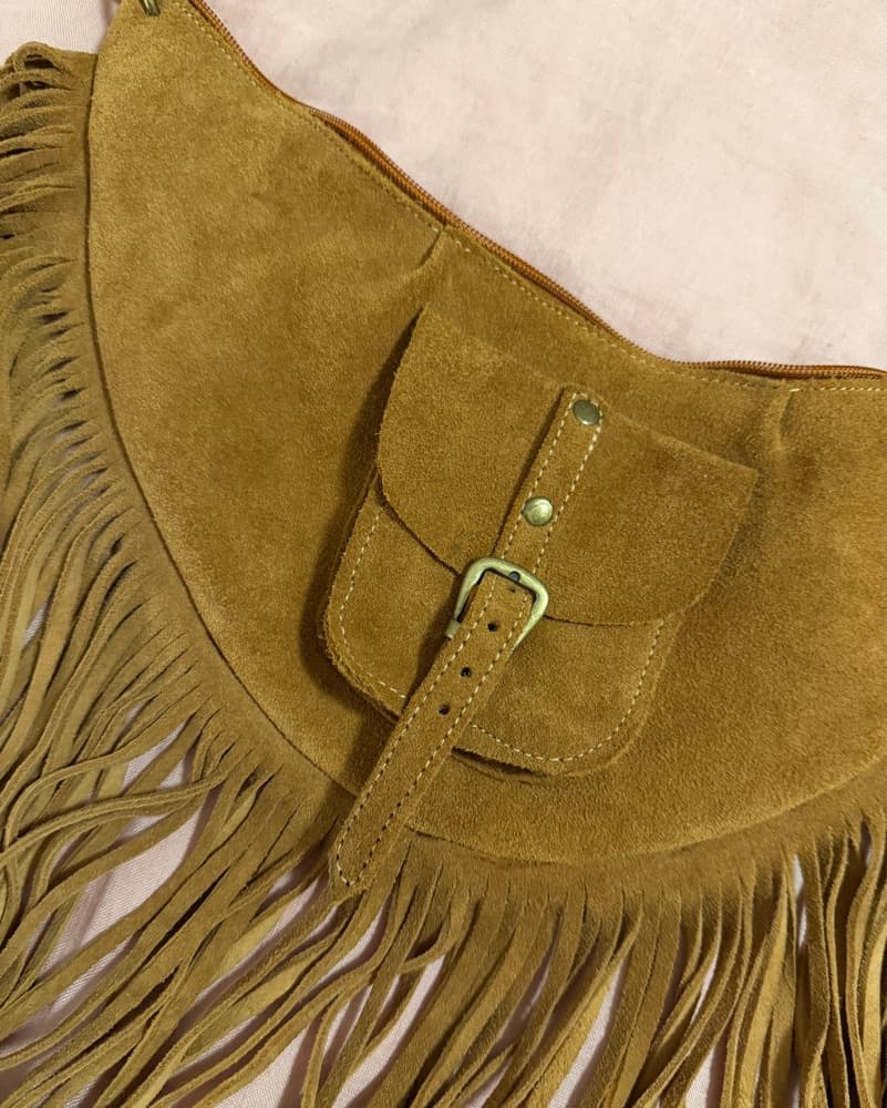 Leather fringe Bag  - Image 5