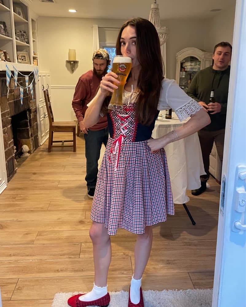 Vintage Oktoberfest Dirndl Dress - Image 1