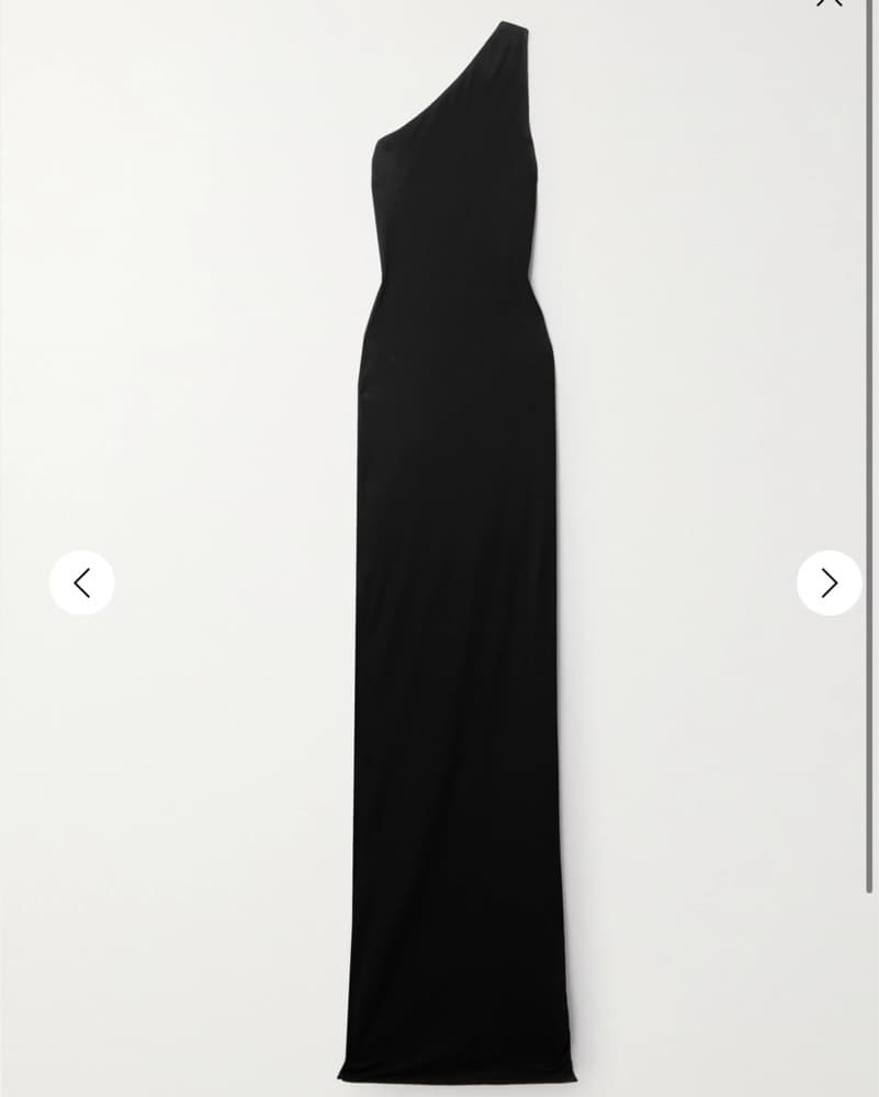 Black One Shoulder Gown - Image 3