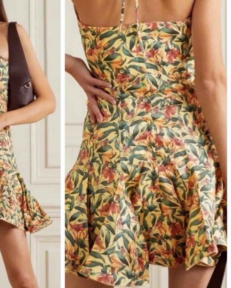 Agua By Agua Bendita Linen Print Dress - Image 2