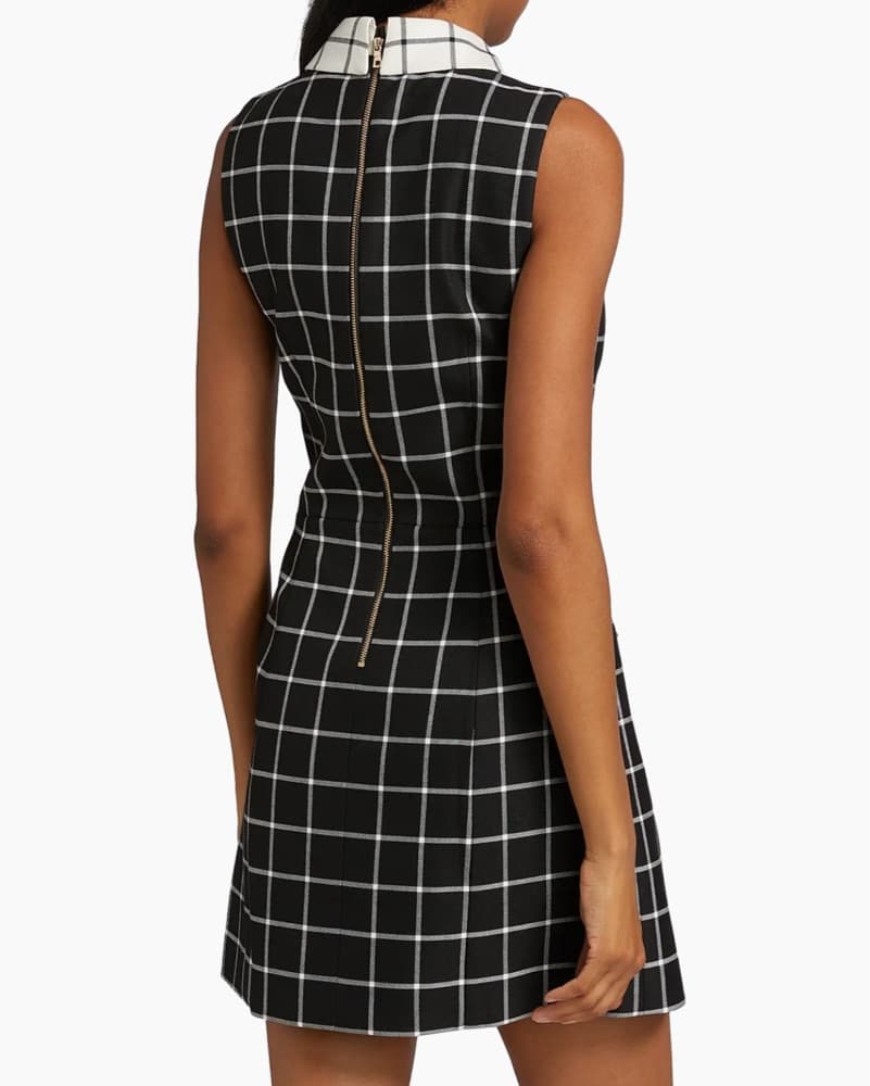 Alice & Olivia Checkered Mini Dress - Image 3