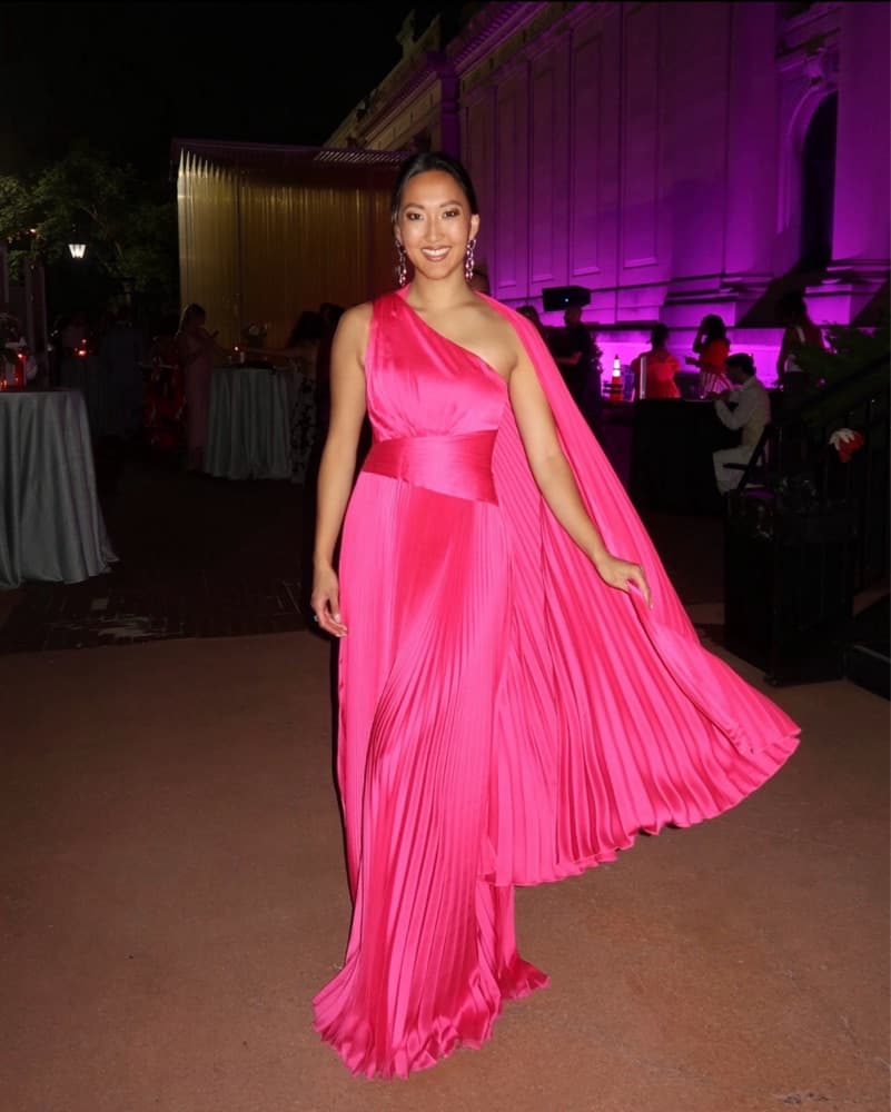 Pink Long Evening Dress / Gown - Image 1