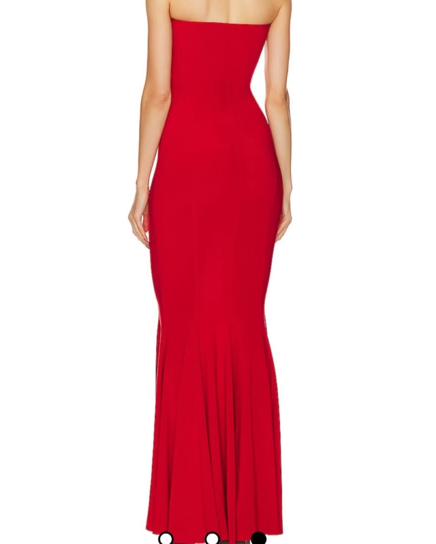 Norma Kamali Strapless Fishtail Gown - Image 3