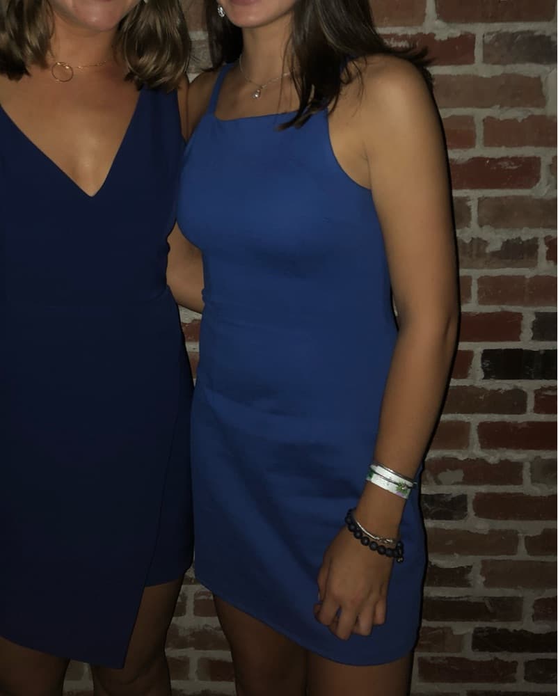 Revolve Portia Mini Dress in Cobalt - Image 4
