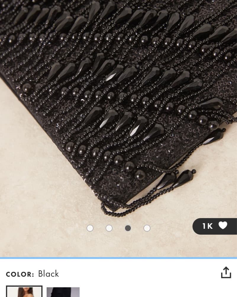 ASOS Black Droplet Clutch - Image 4