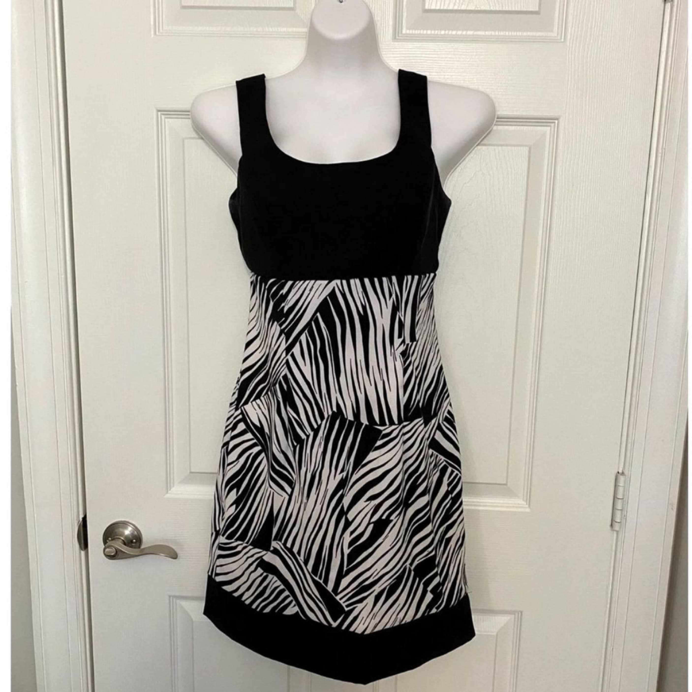 Ronni Nicole Zebra Print Dress Size 8p - Image 1