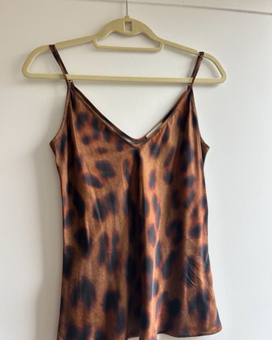 L’agence Leopard Print Silk Cami - Image 2