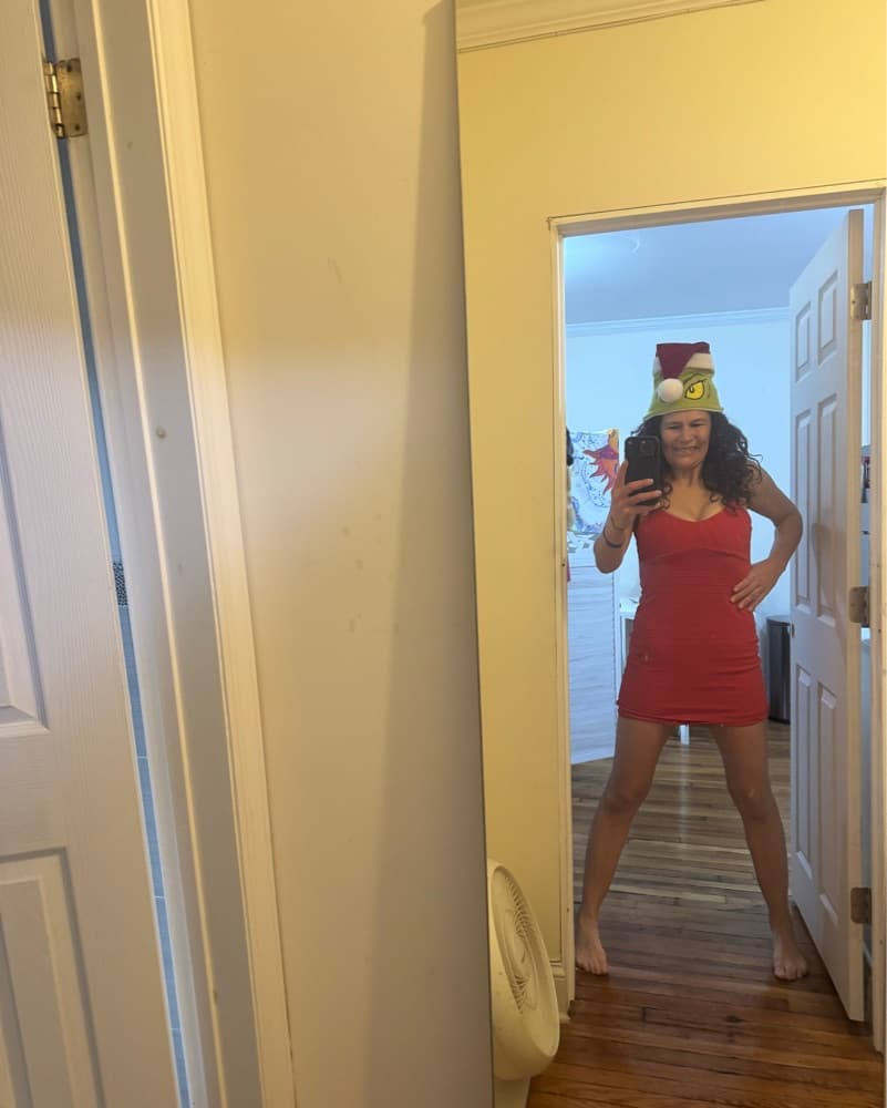 Short Red Sleeveless Dress  - Image 2
