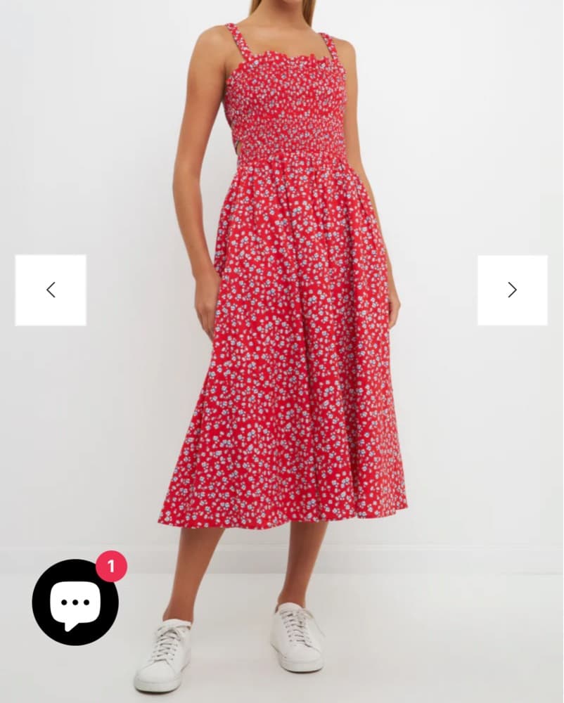 English Factory Floral Smocked Dress  - Image 4