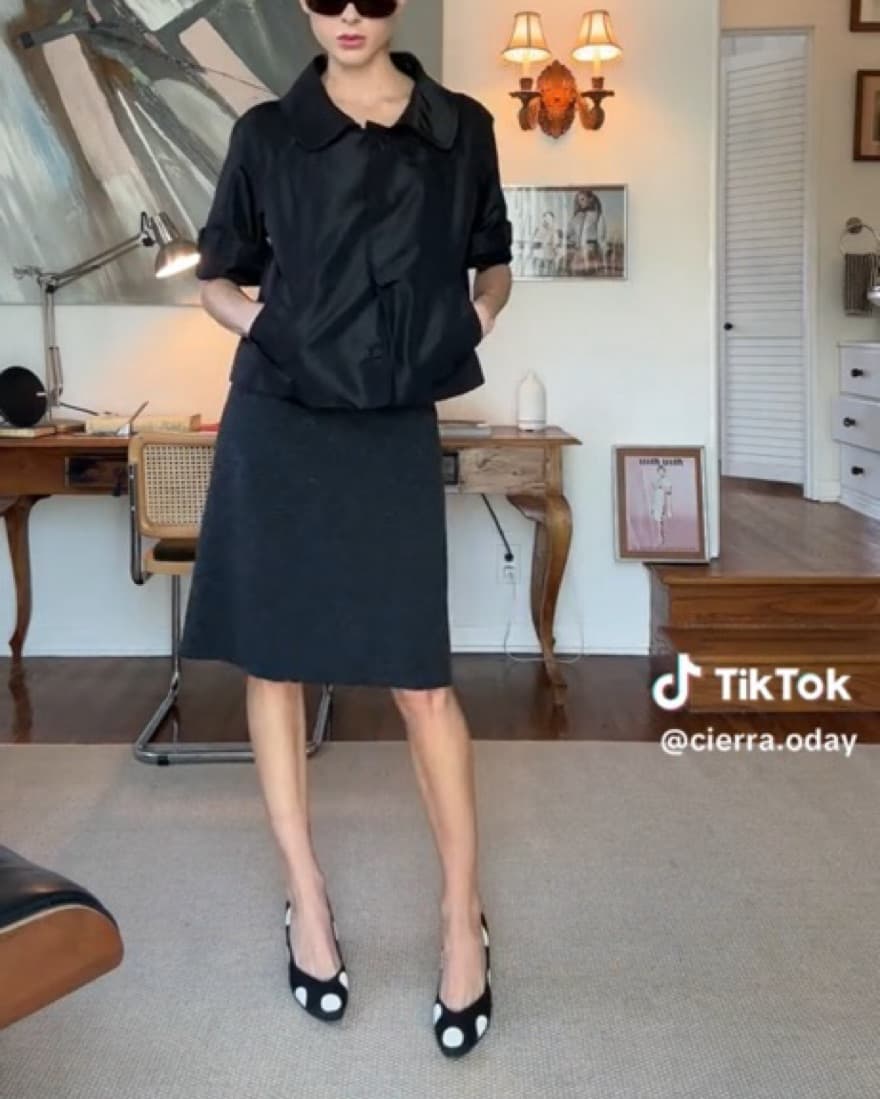 90s Vintage Prada Nylon Peacoat - Image 2