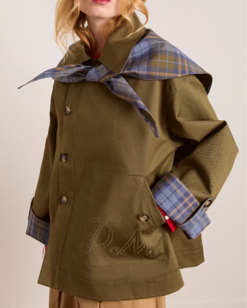 Damson Madder Reversible Trench Coat - Image 4