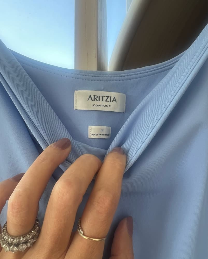 Aritzia Blue Contour Dress - Image 3