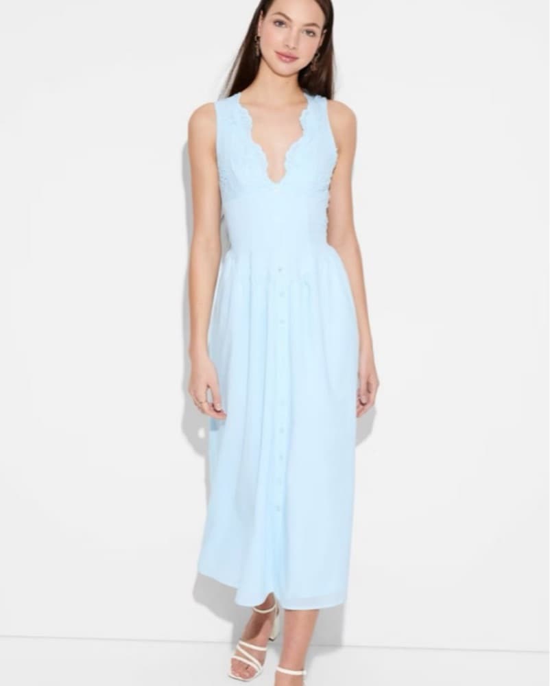 Wild Fable Blue Midi/Maxi Dress - Image 3