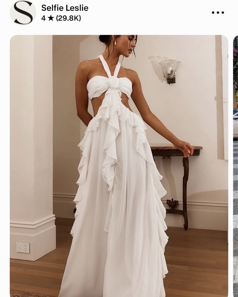 Santiago Cut-out Ruffle Maxi Dress - Image 1