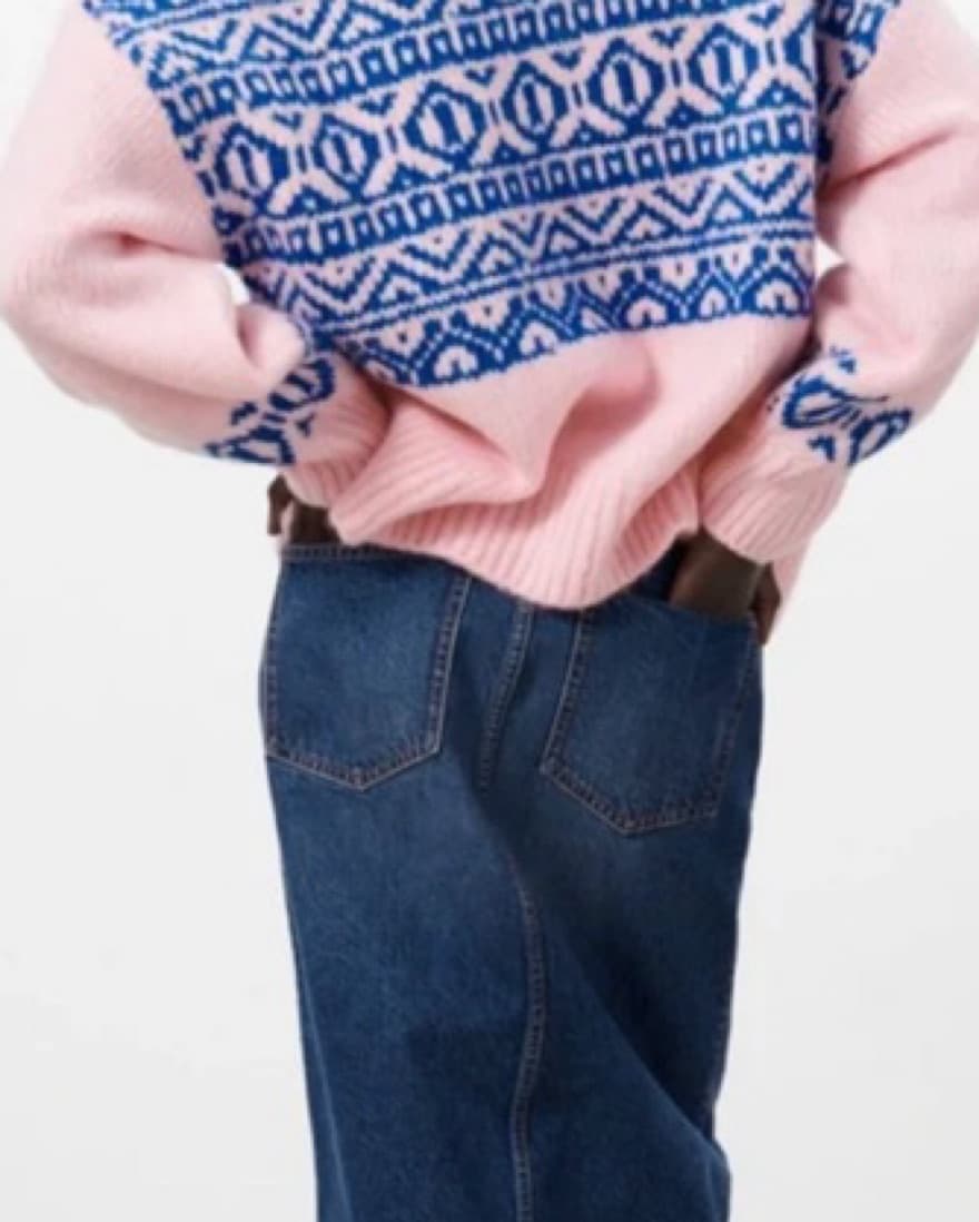 Zara Pink Chunky Sweater - Image 2