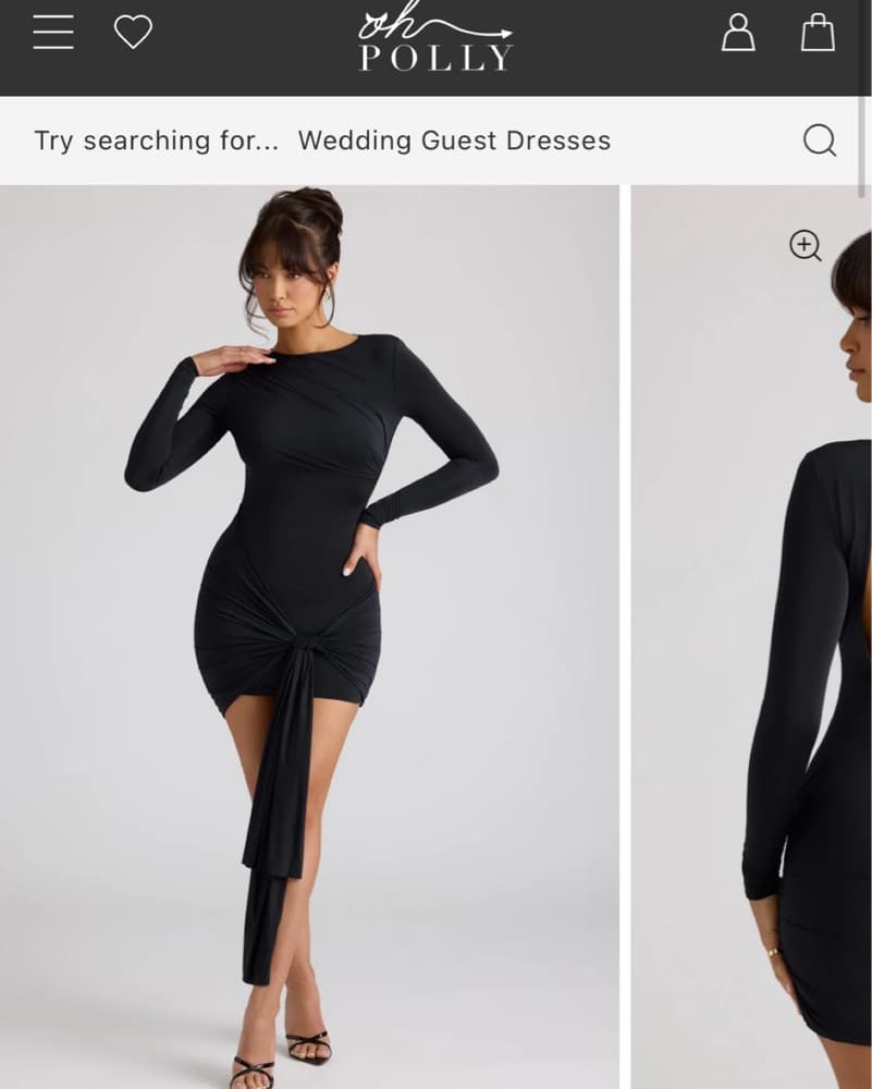 Chic Black Cocktail Dress - Image 3
