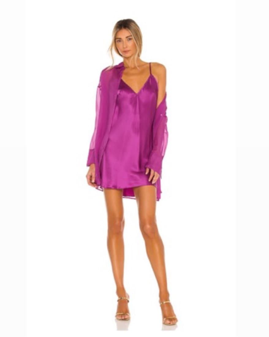 Free People Silk Slip Dress And Top Set  - Image 4