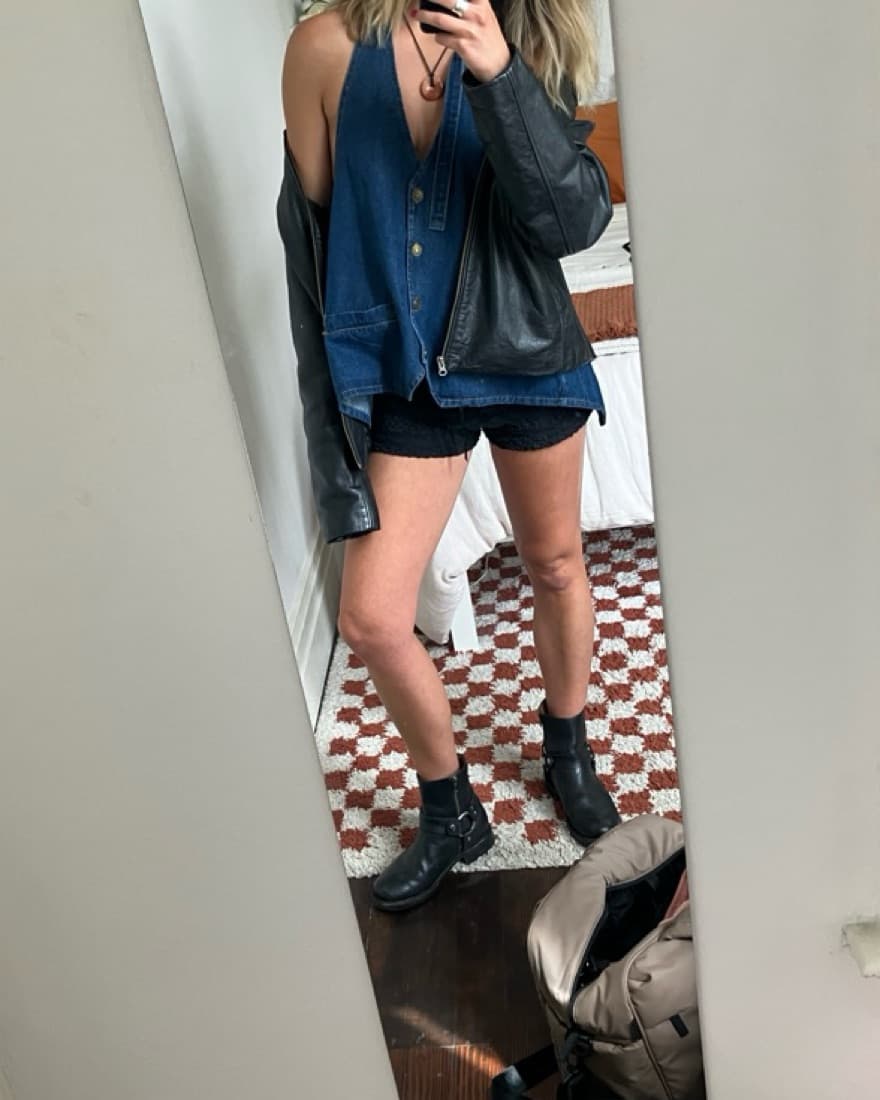 Edgy Denim Jean Halter - Image 2