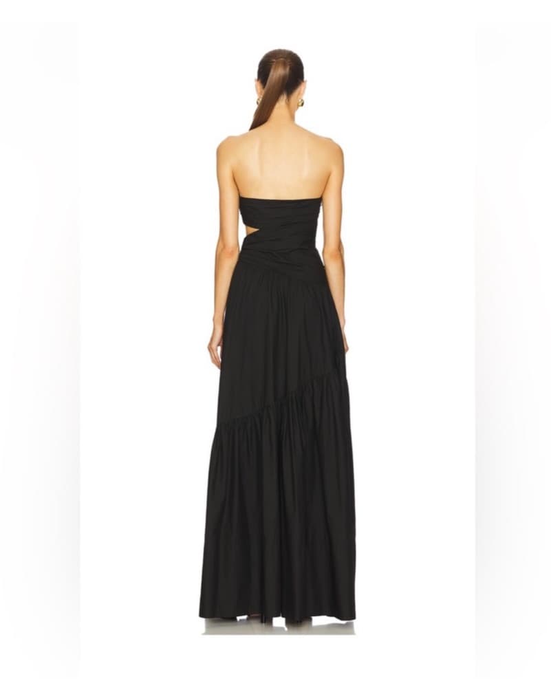 ALC Black Strapless Dress - Image 2