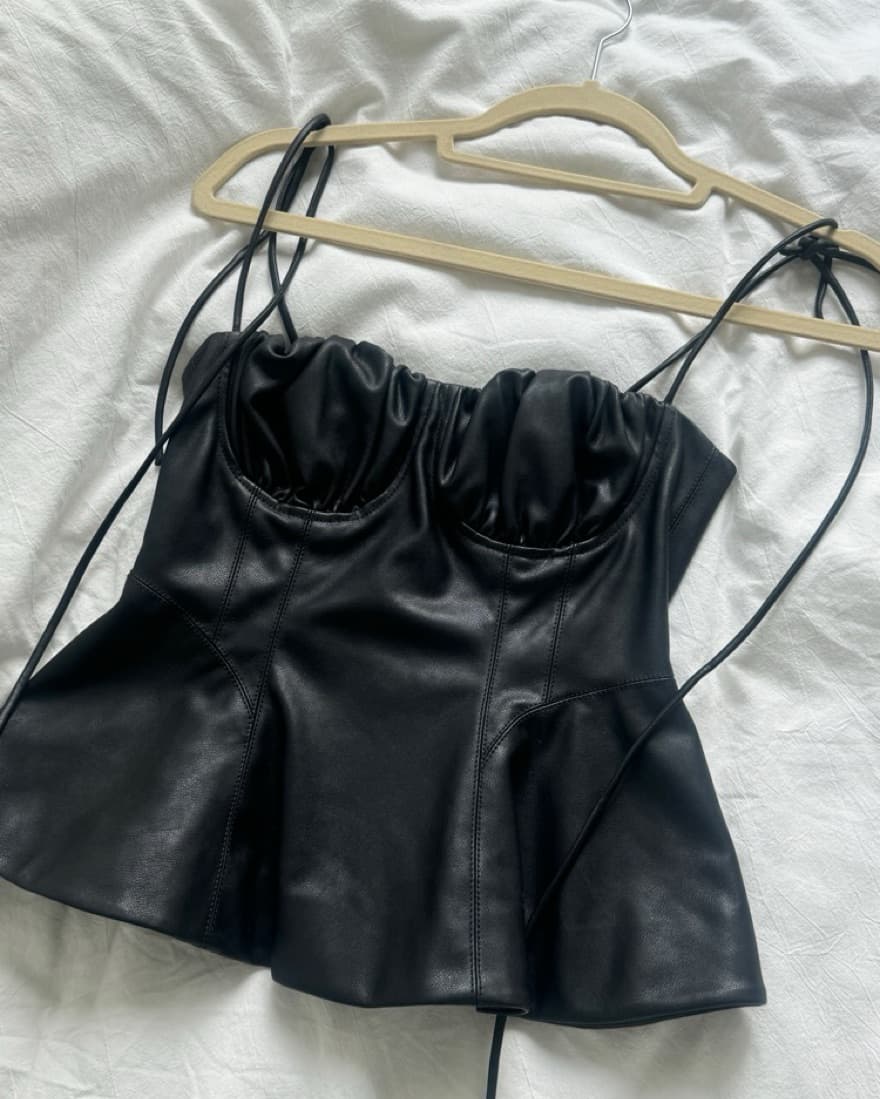 LPA Cherie Leather Top - Image 4