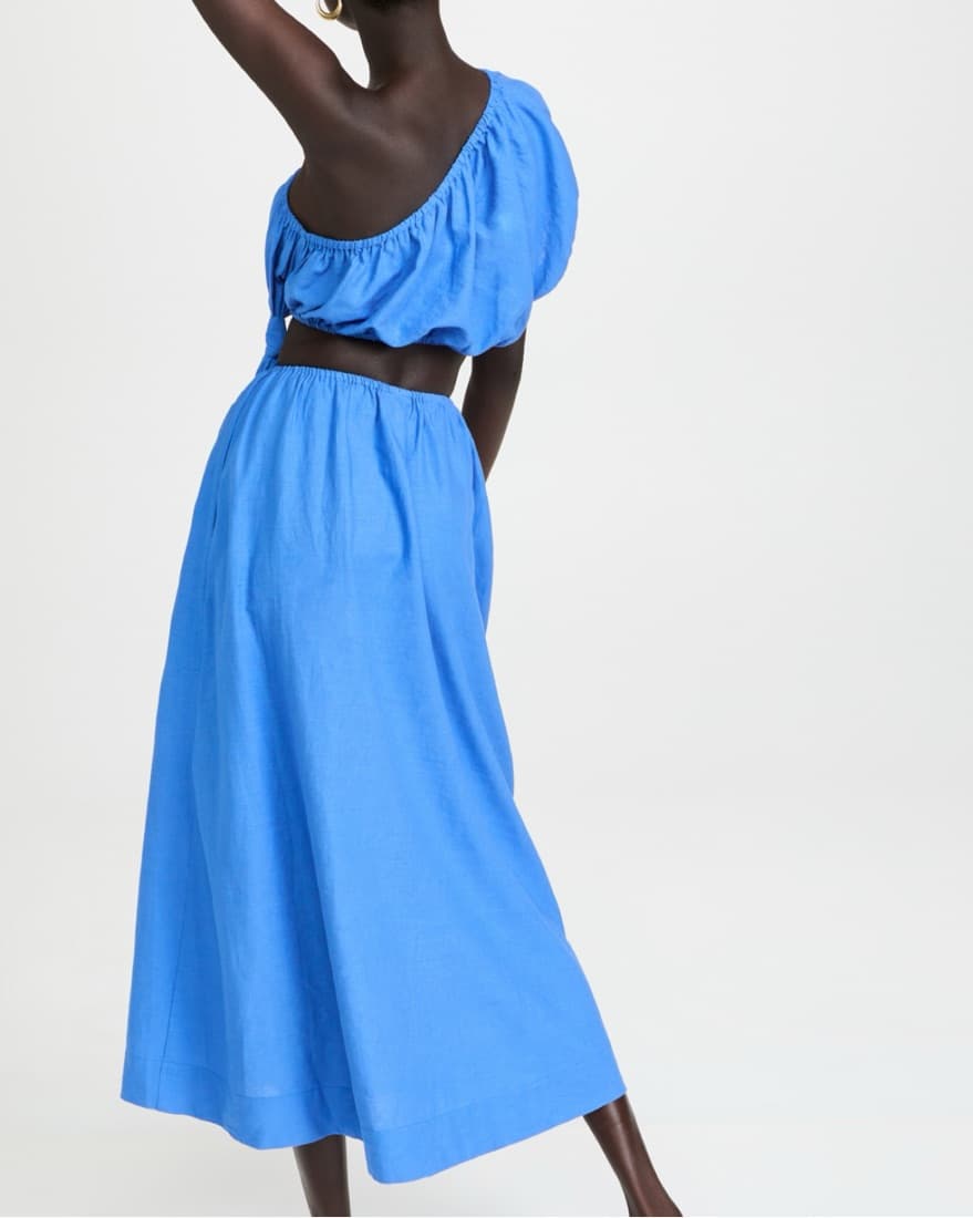 Farm Rio Blue One Shoulder Dress - Image 1