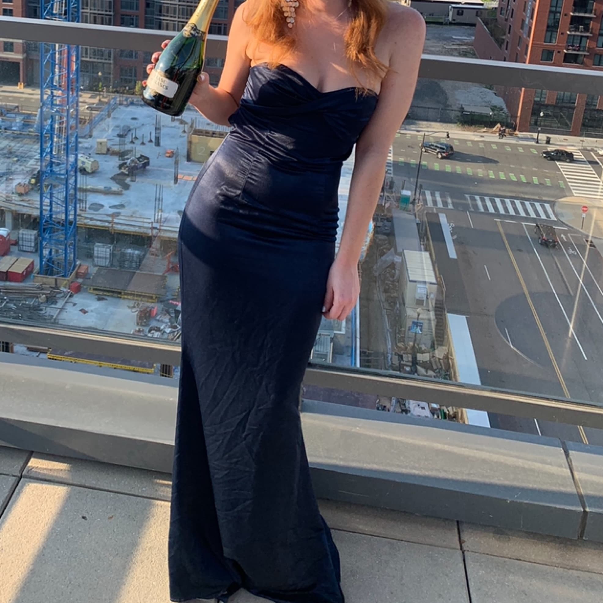 Lovers and Friends Navy Blue Gown - Image 5
