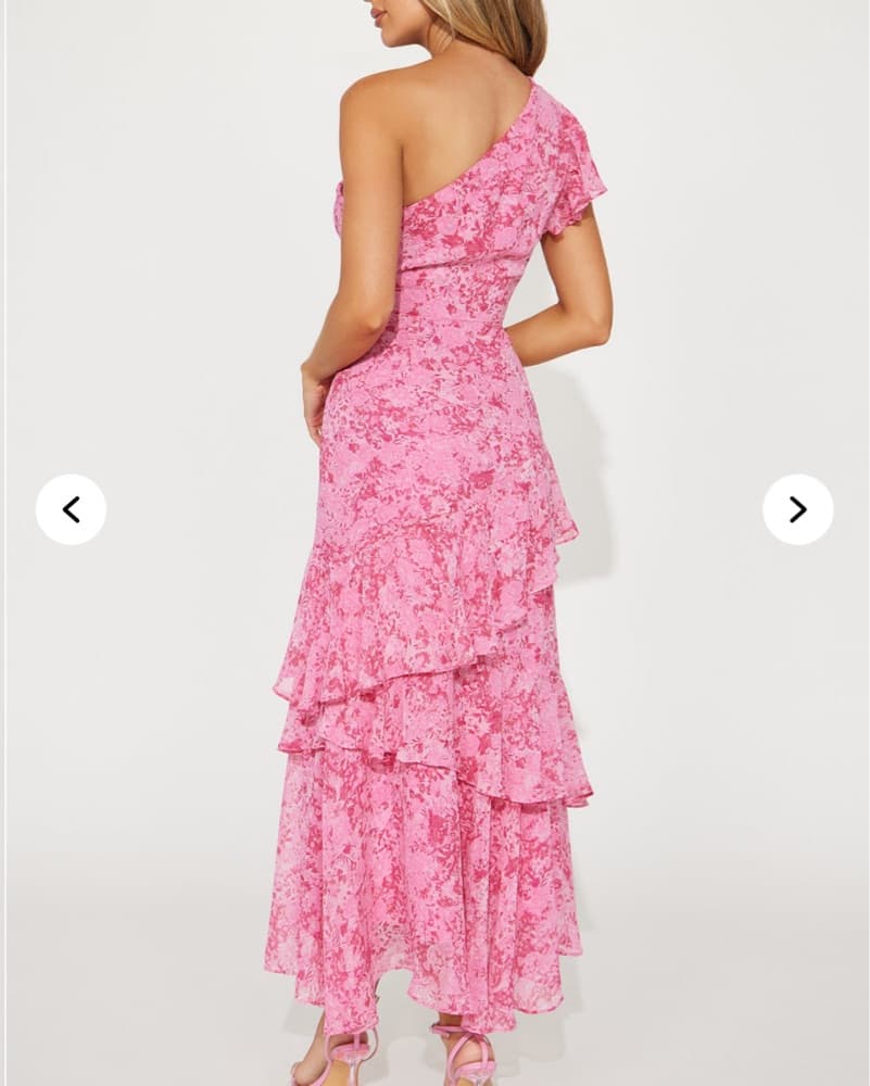 Stunning Floral Ruffled Maxi Dress - Image 3