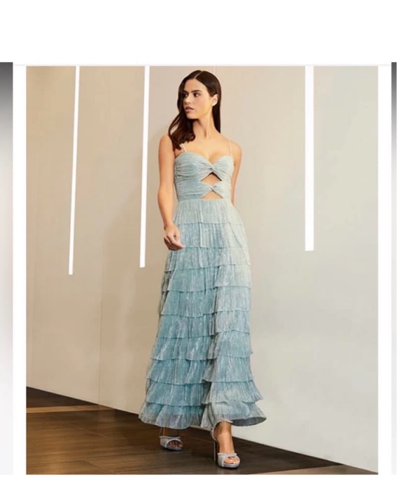 Gianni Bini Grace Metallic Maxi Gown - Image 1