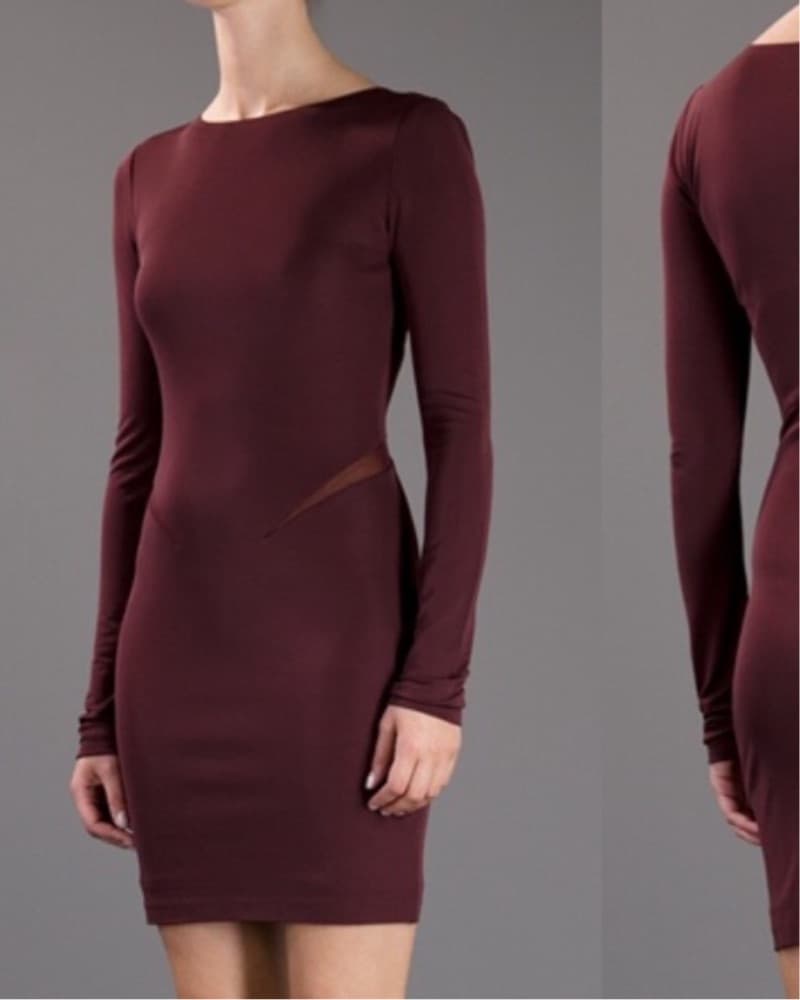 Alexander Wang Bodycon Long Sleeve Dress - Image 2