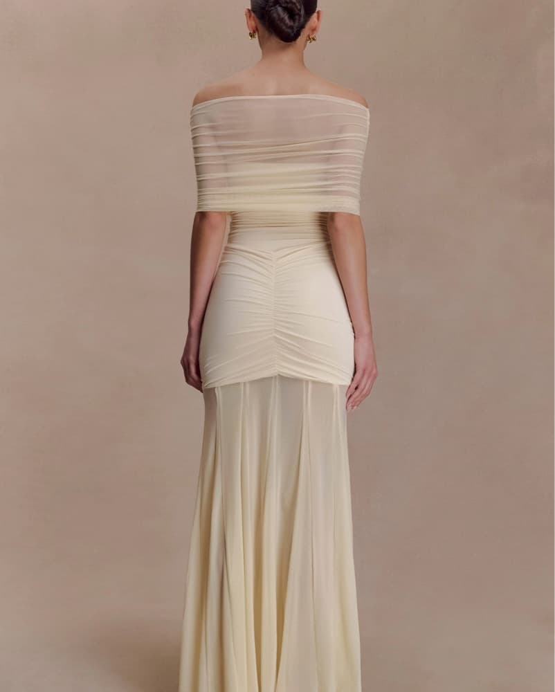 Caspian Maxi Dress - Ivory - Image 2