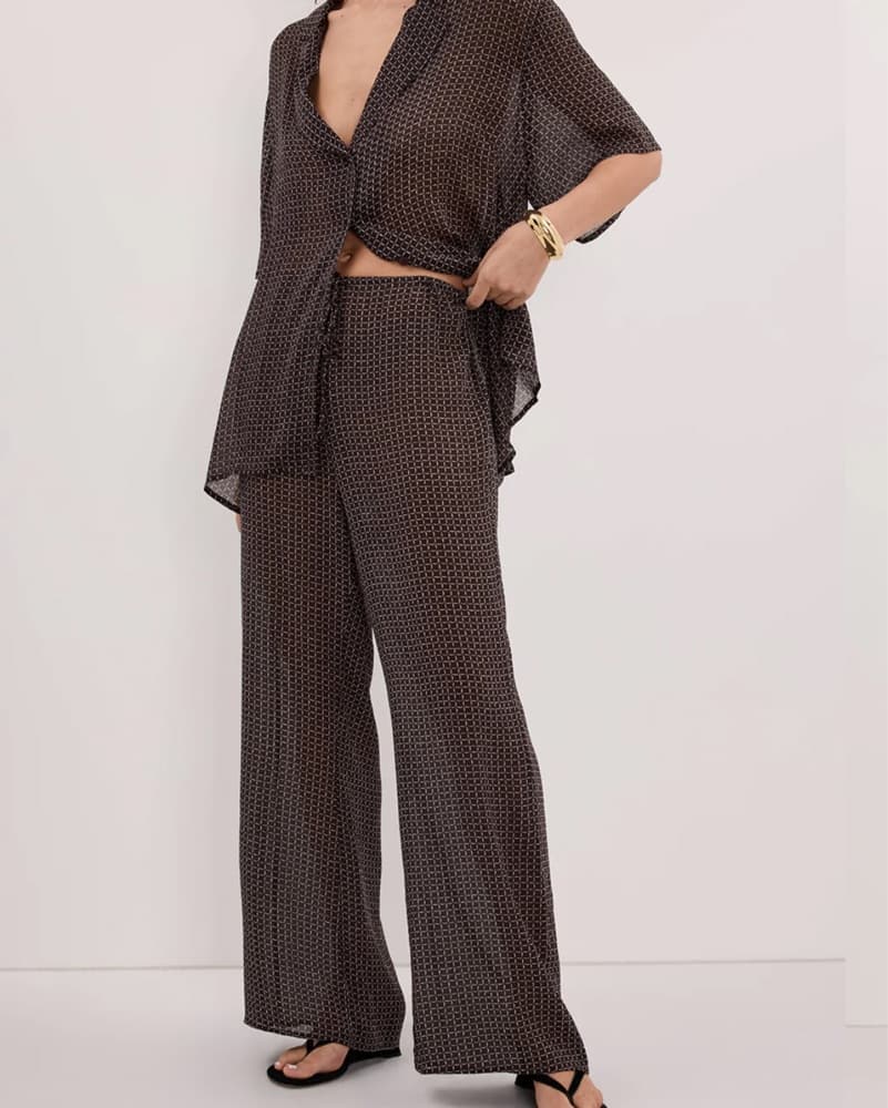 Dissh Tia Choc Micro Check Pant - Image 1