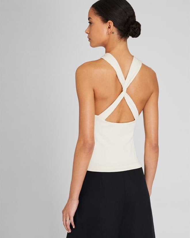 Club Monaco Ribbed Twist Knit Top - Image 3