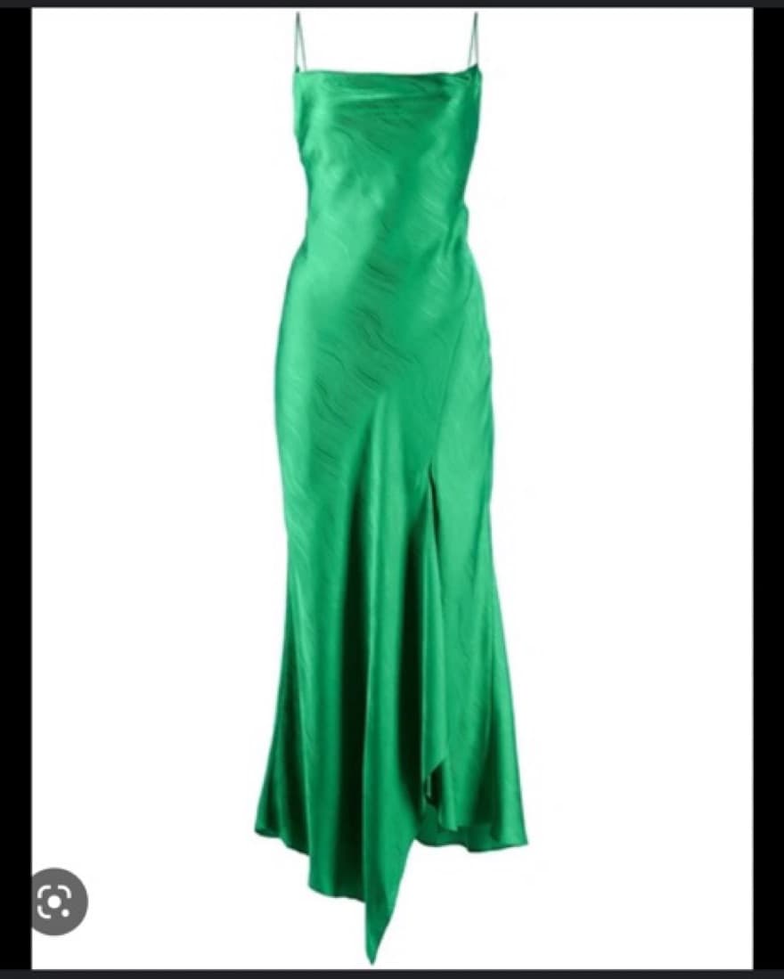 Green Silk Alice and Olivia Midi - Image 1
