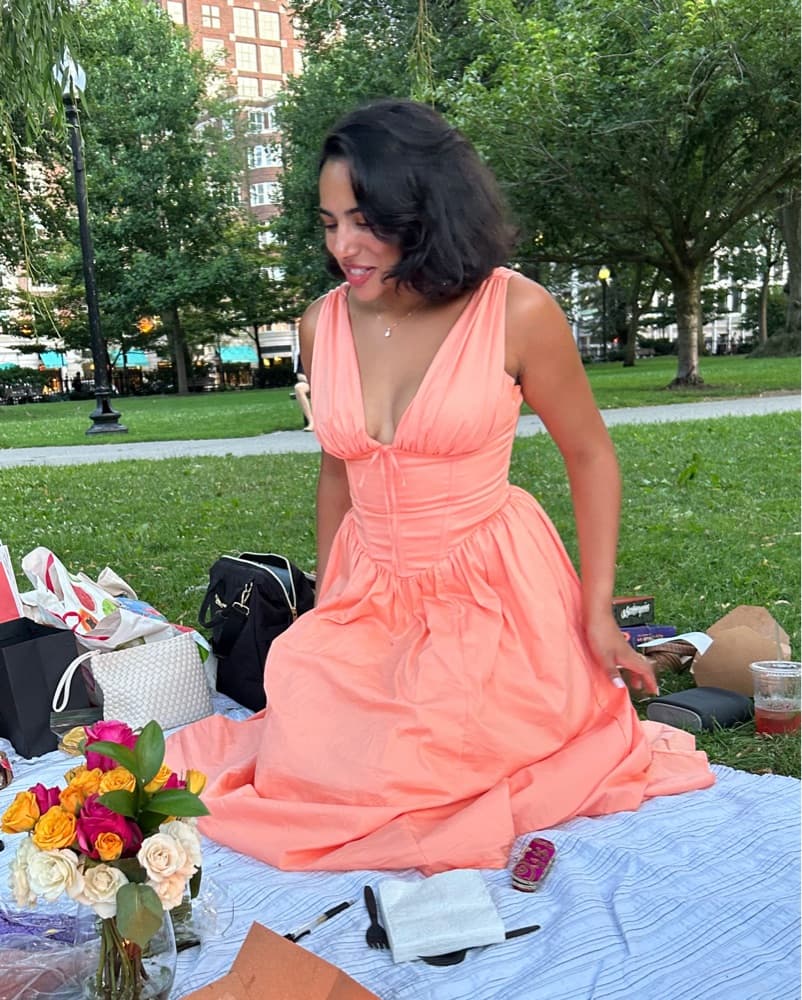 House Of Cb Emmelina Peach Milkmaid Drew - Image 5