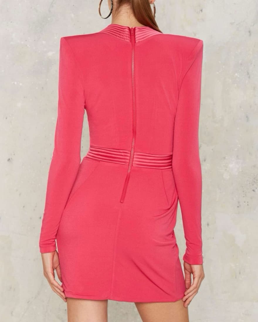 Zhivago Eye Of Hours Mini Dress Fuchsia - Image 2