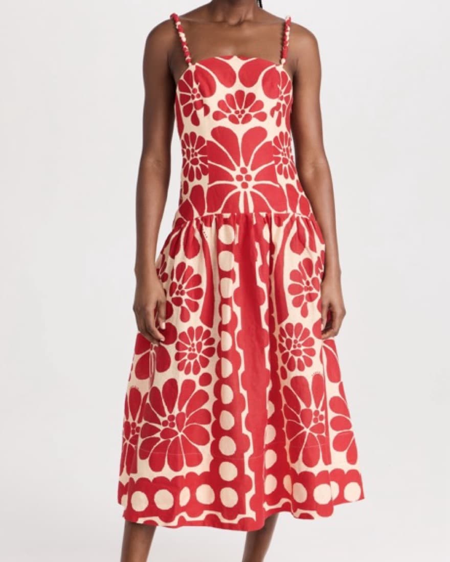 FARM Rio Palermo Red Midi Dress  - Image 3