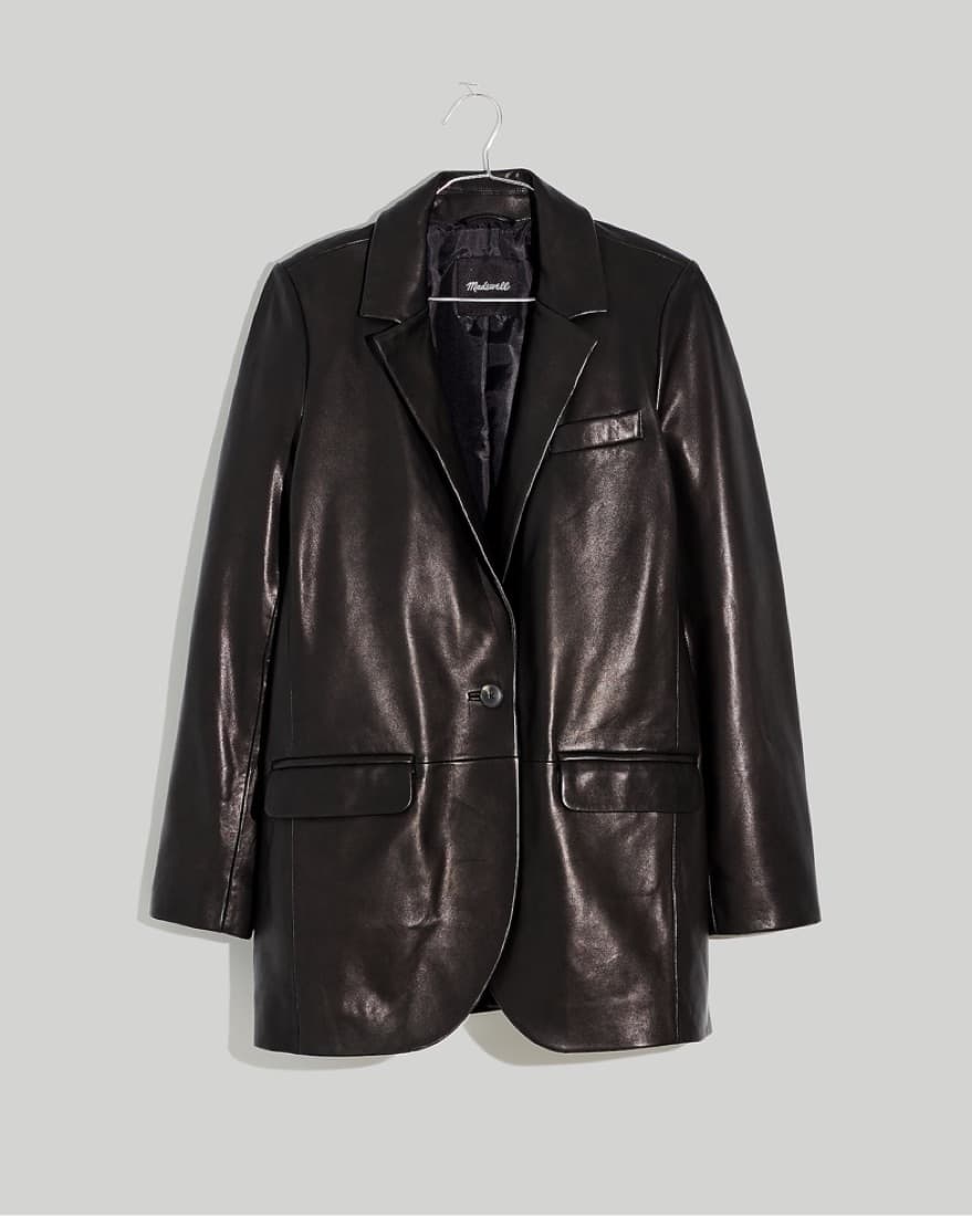 The Larsen Blazer in Leather - Image 2