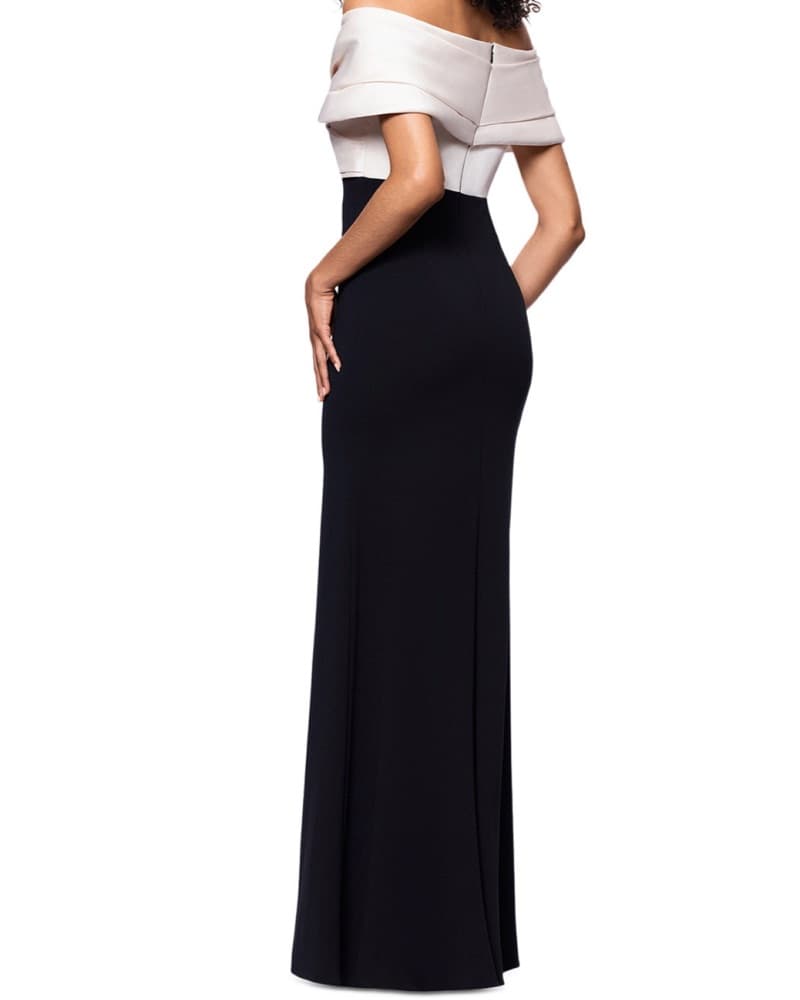 Captivating Monochrome Gown - Image 4