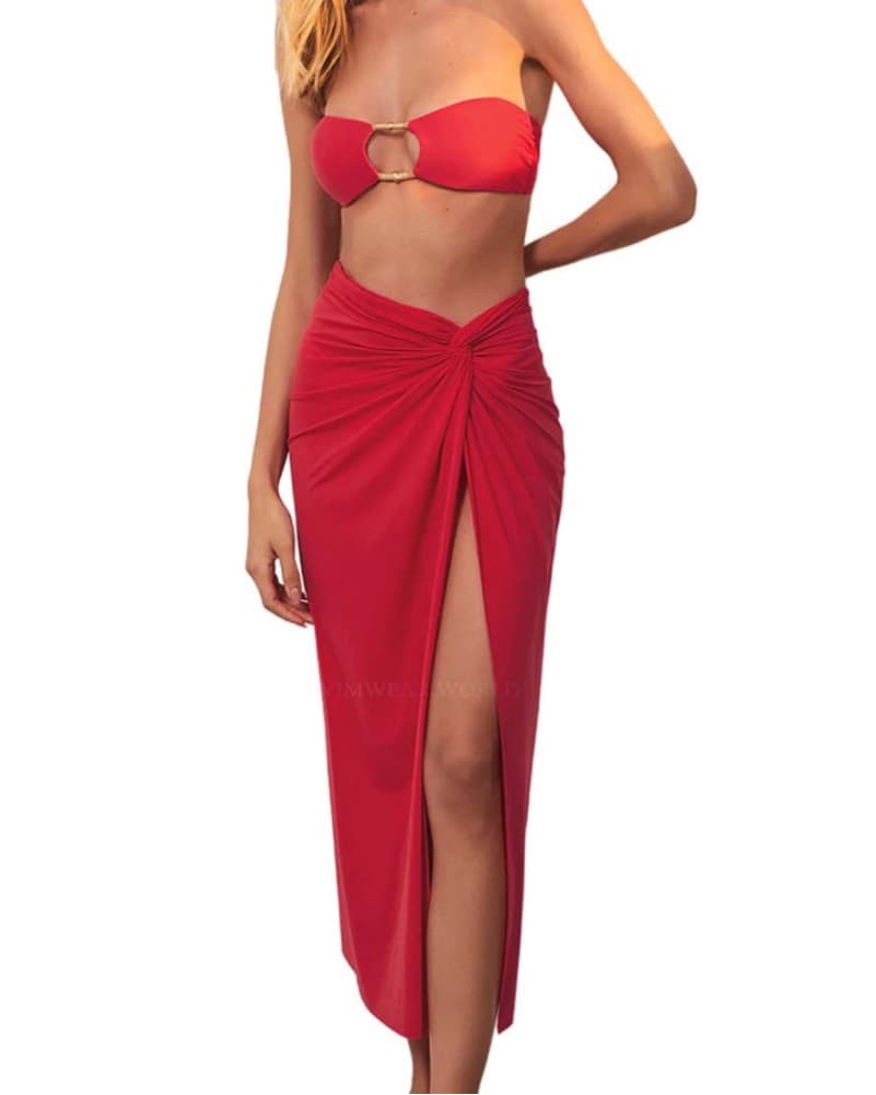 Vix Red Swimsuit cover Up  - Image 2