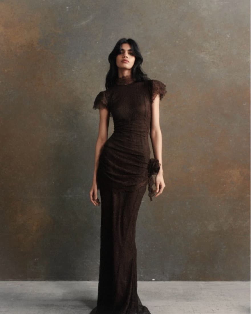 nude bodycon mini dress Vintage Heiress Halterneck Mesh Chiffon Ruched Available in a range 1011 Size:H (24-26) Green Satin Dress GIF