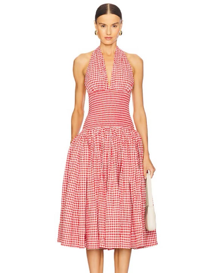 Red Gingham L’Academie Dress - Image 1