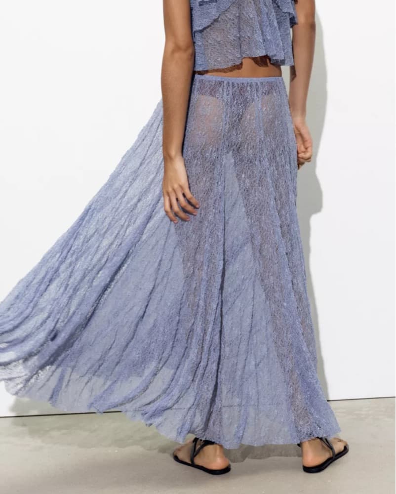Long Lace Skirt - Image 3