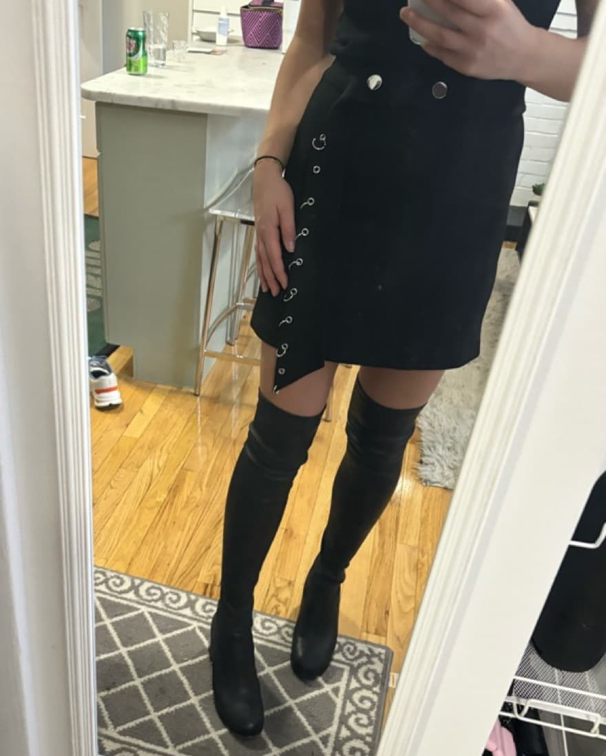 Maje Black Chain Skirt  - Image 2