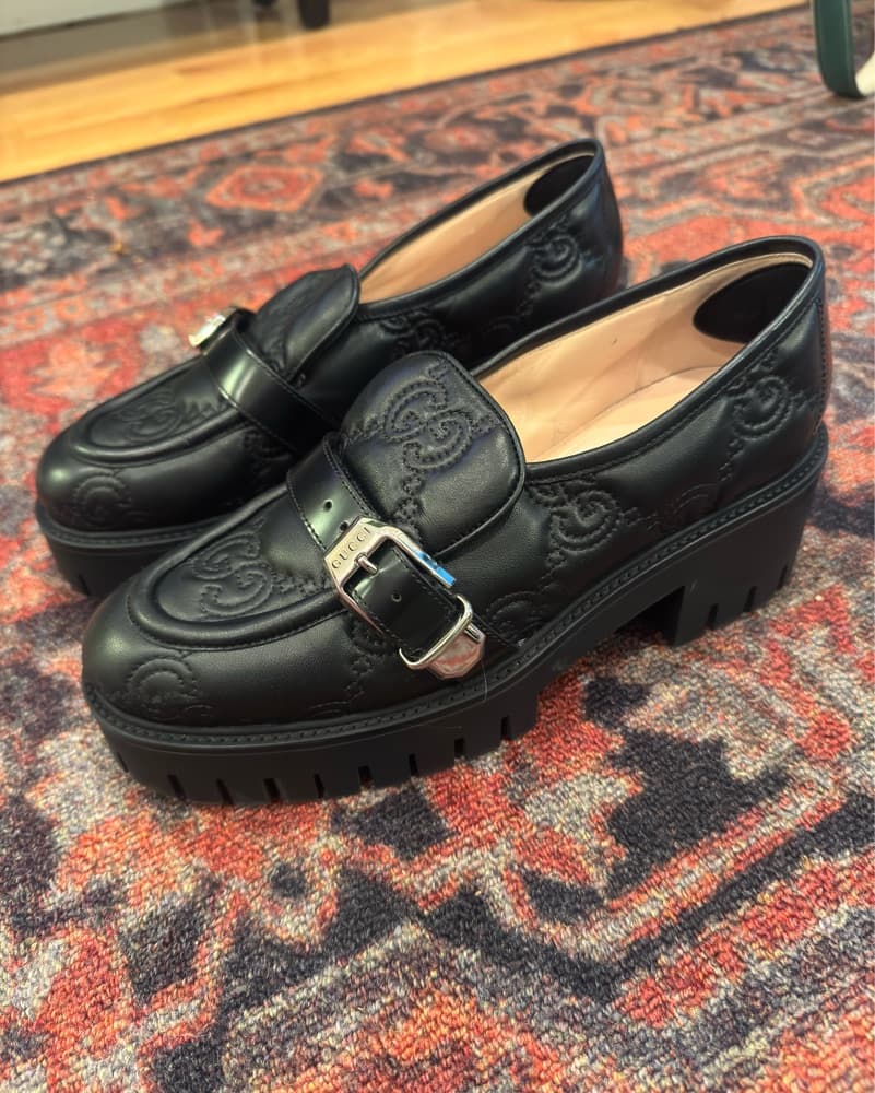 Gucci Lug Sole Loafers - Image 3