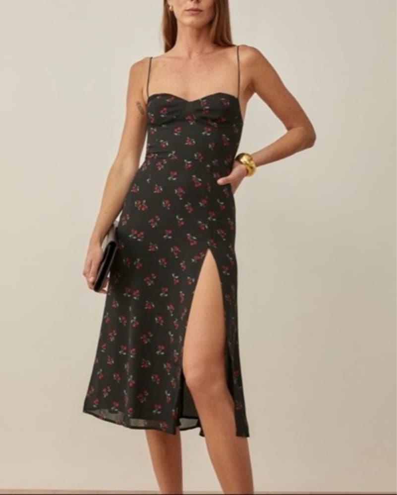 reformation juliette cherry dress - Image 3