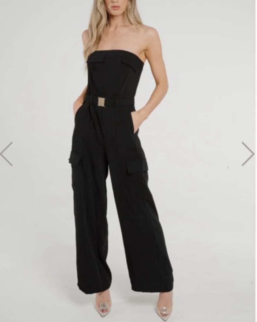 Black Belted Jumpsuit  - Image 2