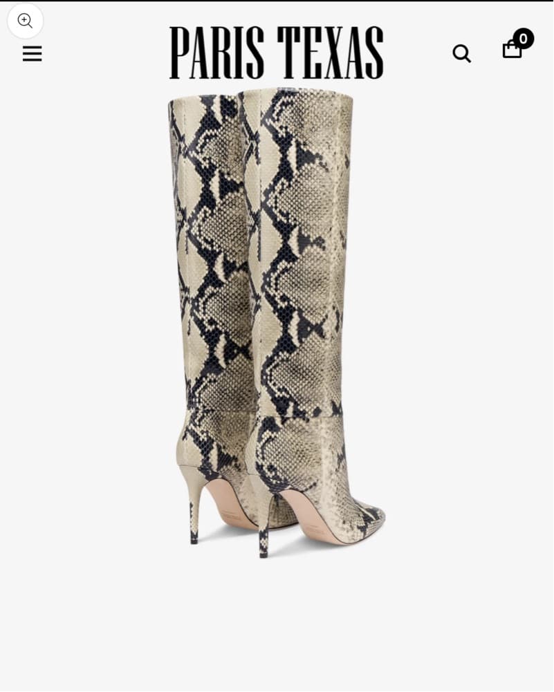 Paris Texas - Stiletto Snakeskin Boot  - Image 3