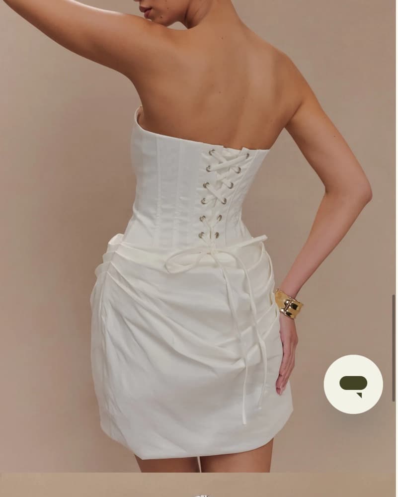 Meshki Taffeta Corset Mini Dress - Image 5
