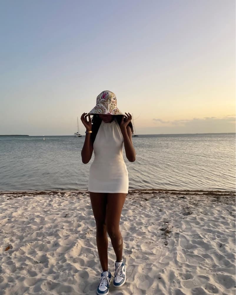 White Bamba Swim Mini Dress - Image 3