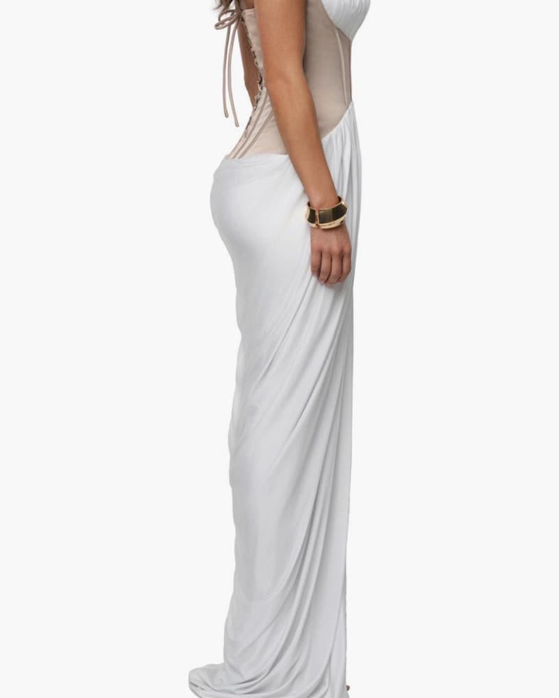 Elegant Halter Maxi Gown - Image 3